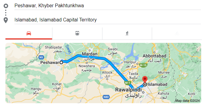 Rent-a-Car-Peshawar-to-Islamabad